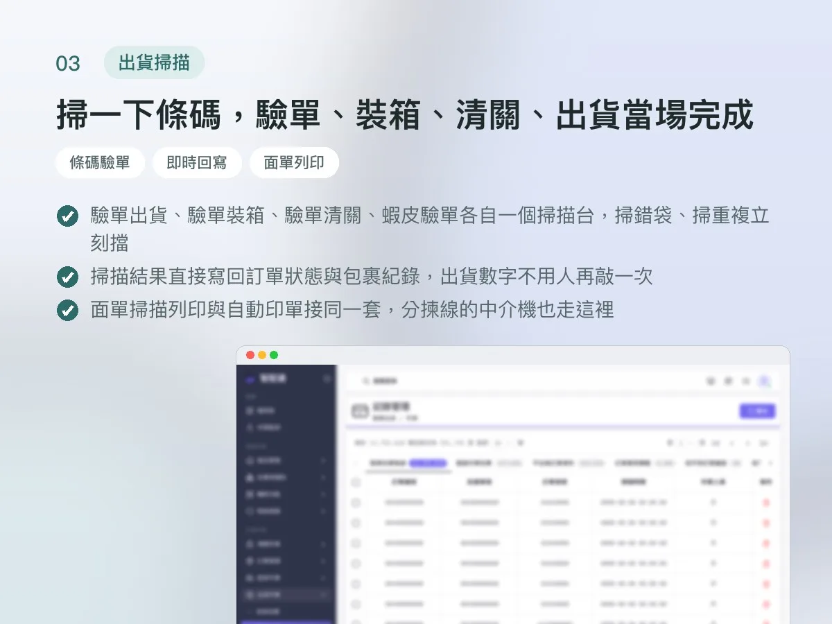 智配通 集運營運系統 畫面 3