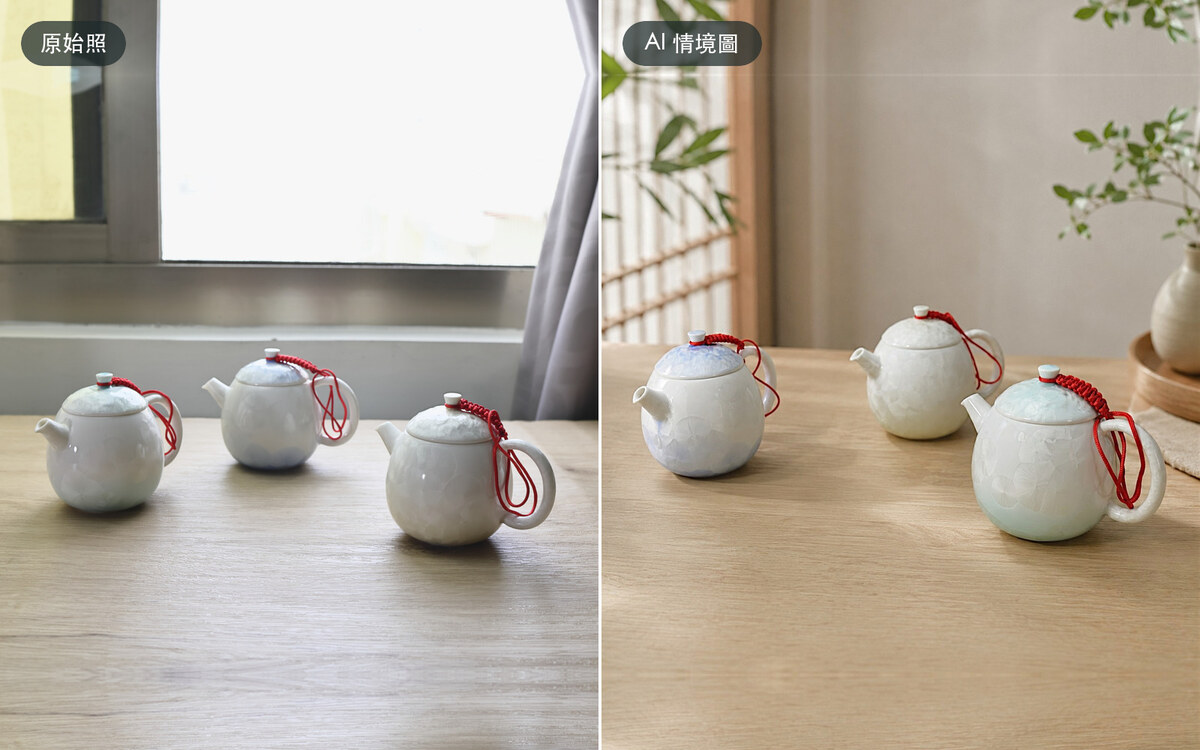 結晶釉茶壺｜窗光下的釉色